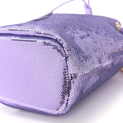 Tom Ford Sequin Small Disco Chain Bucket Bag Light Purple 9 of 9