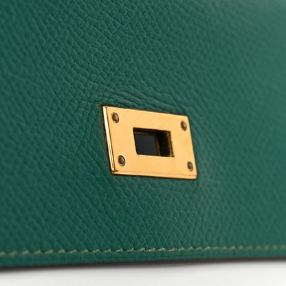 Hermes Epsom Kelly Longue Wallet Malachite 9 of 13