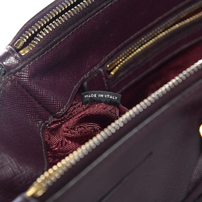 Prada Saffiano Large Galleria Double Zip Tote Granato 7 of 20
