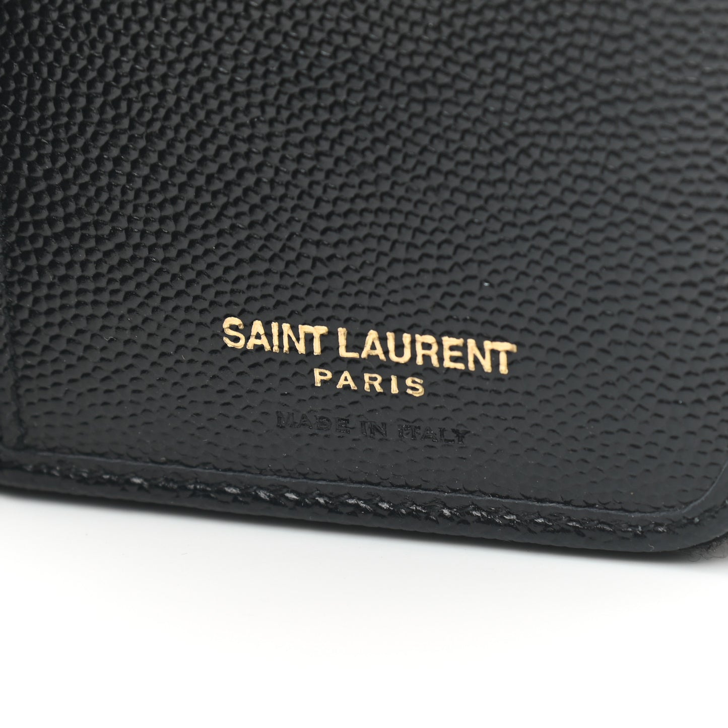 Grain De Poudre Matelasse Chevron Monogram Compact Zip Around Wallet Black
