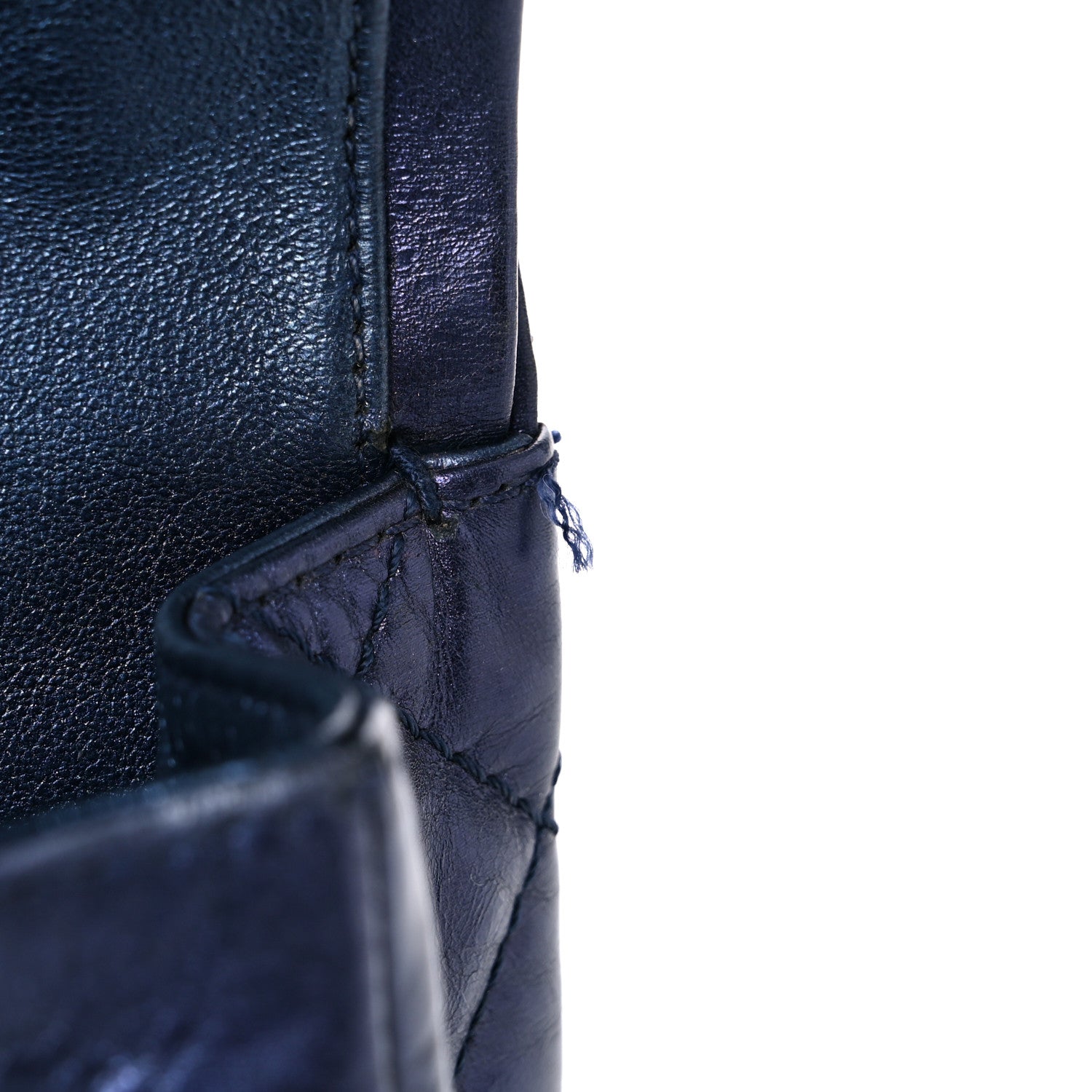Chanel Metallic Aged Calfskin Quilted 2.55 Reissue 225 Flap Blue 18 of 21
