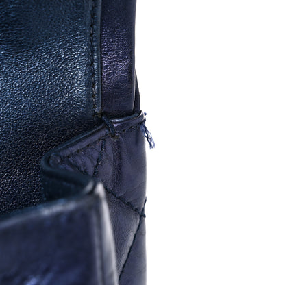 Chanel Metallic Aged Calfskin Quilted 2.55 Reissue 225 Flap Blue 18 of 21