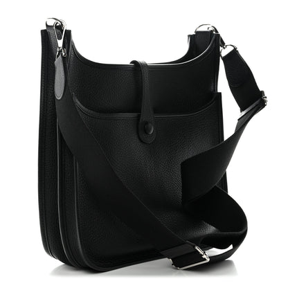 Hermes Taurillon Clemence EVELYNE III PM Black 3 of 11