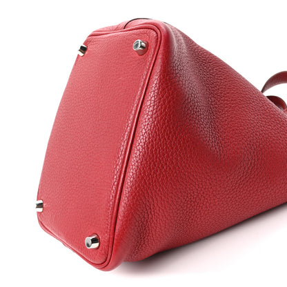 Hermes Taurillon Clemence Picotin Lock 18 PM Rouge Garance 10 of 10