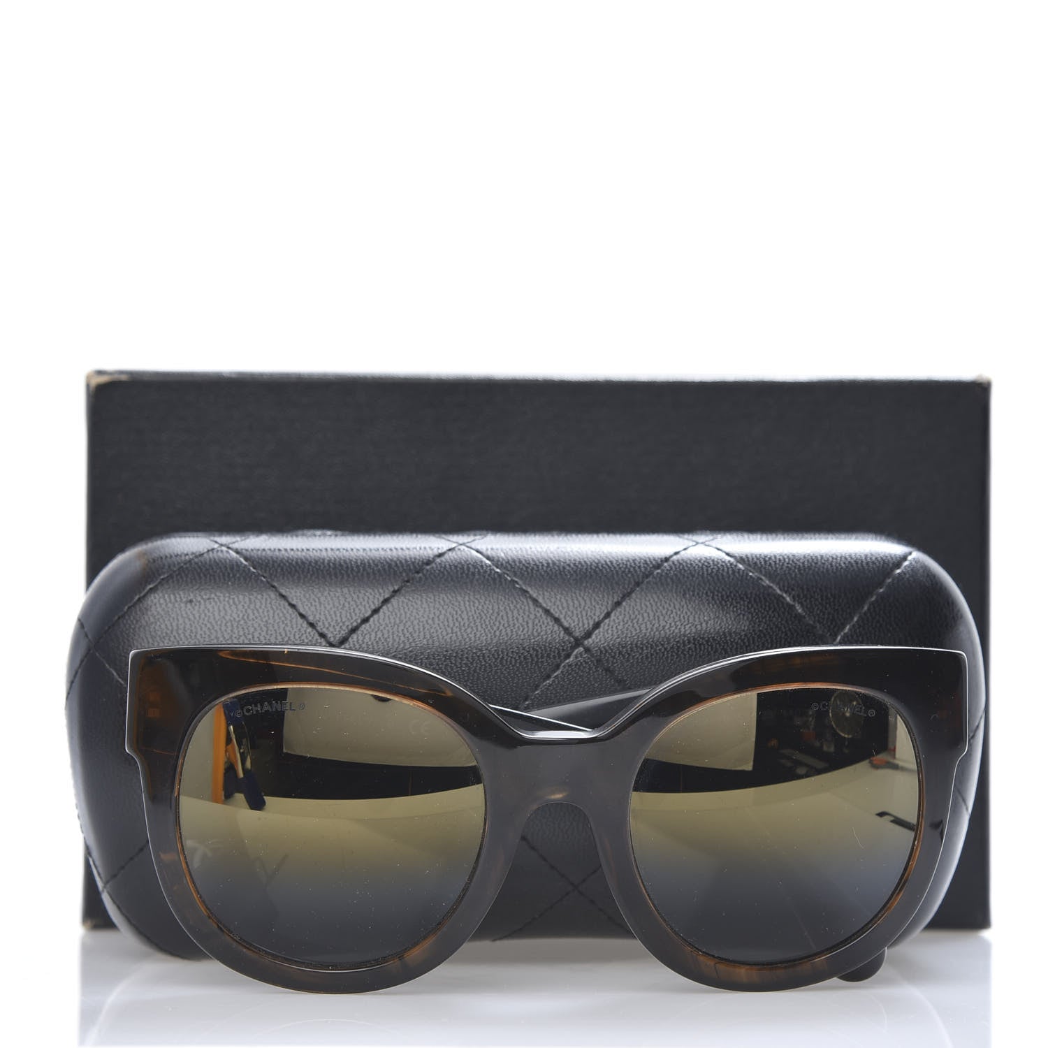 Chanel Acetate Butterfly Signature CC Sunglasses 5358 Brown 8 of 8