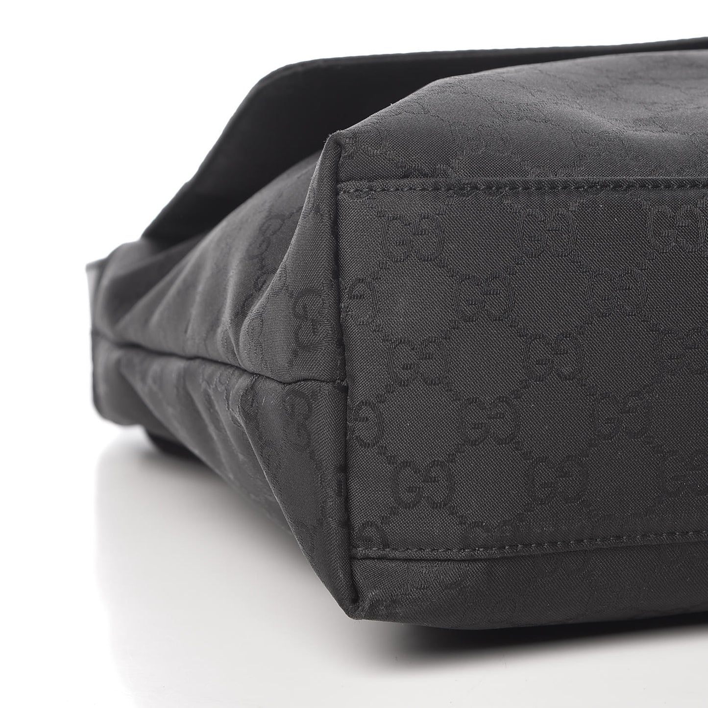Nylon Monogram Messenger Bag Black