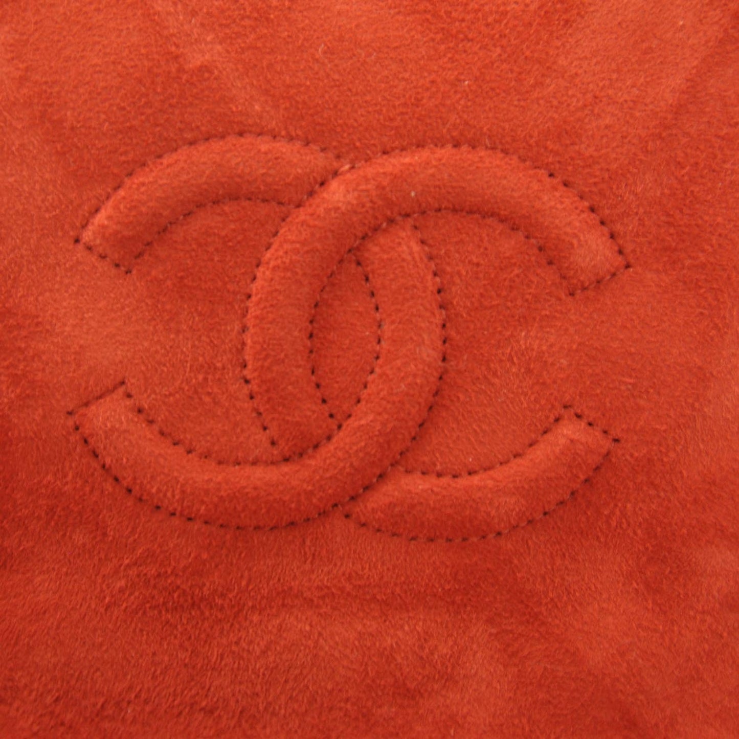 Suede Quilted Medium Flap Red