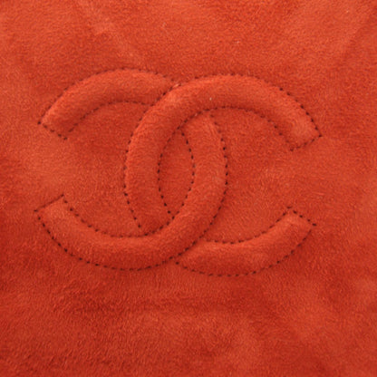 Chanel Suede Quilted Medium Flap Red 7 of 11