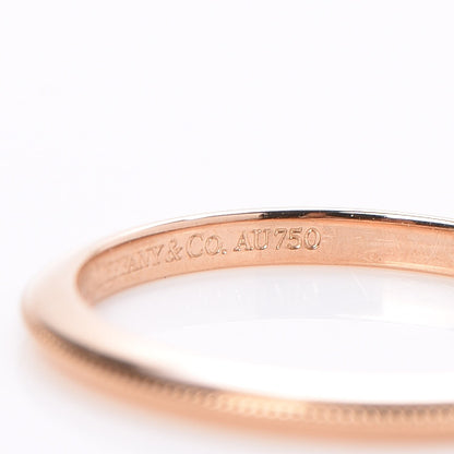 Tiffany 18K Rose Gold Milgrain Band Ring 46.8 4 5 of 5