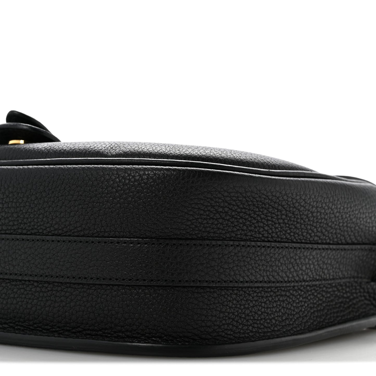 Grained Calfskin Large Bobby Flap Black