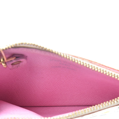 Louis Vuitton Monogram Multicolor Key Pouch White Litchi 4 of 6