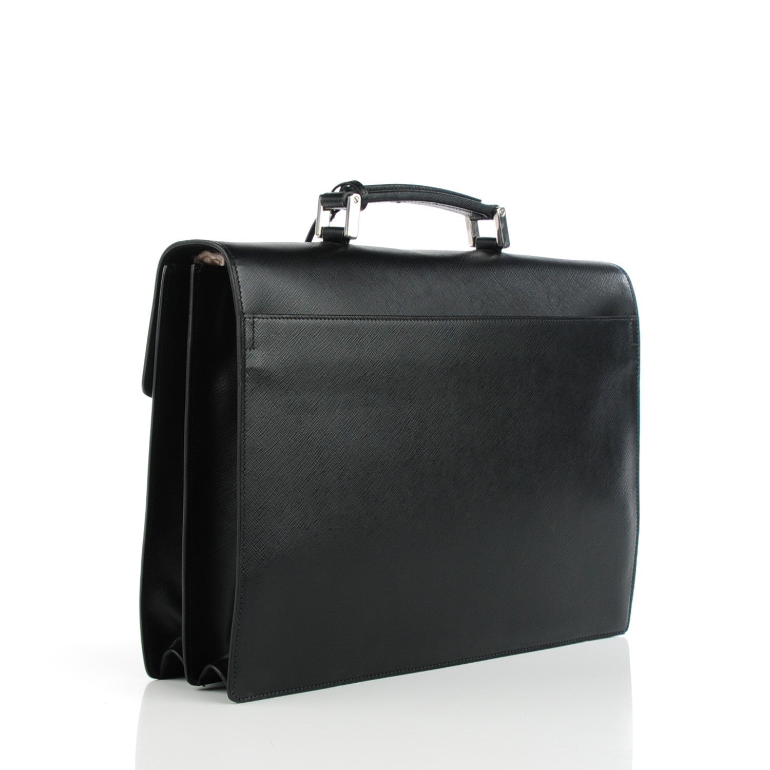Prada Saffiano Briefcase Nero Black 3 of 9
