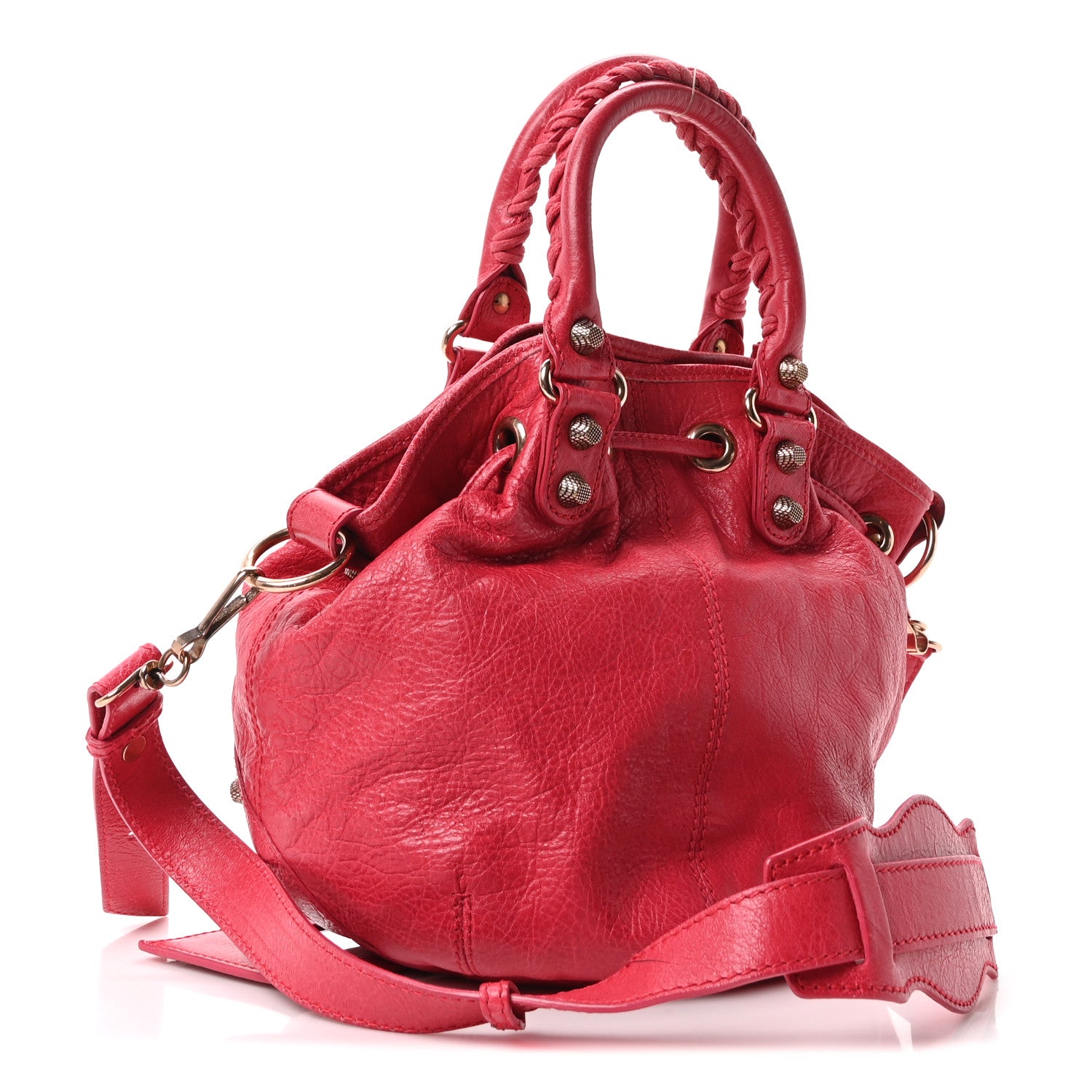 Balenciaga Agneau Giant 12 Rose Gold Hardware Mini Pompon Rose Thulian 4 of 11