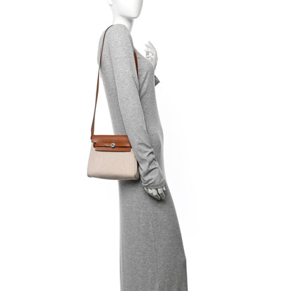 Hermes Military Toile Vache Hunter Herbag Zip Retourne 20 Ecru Beige Fauve 2 of 11