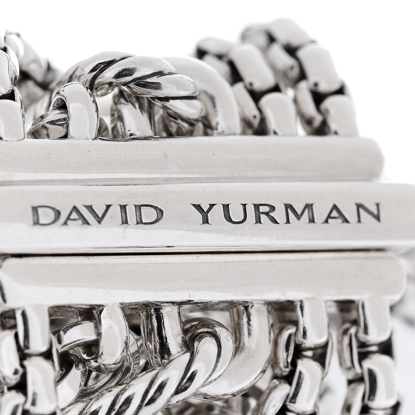 Sterling Silver 18K Yellow Gold Multi Row Chain Bracelet