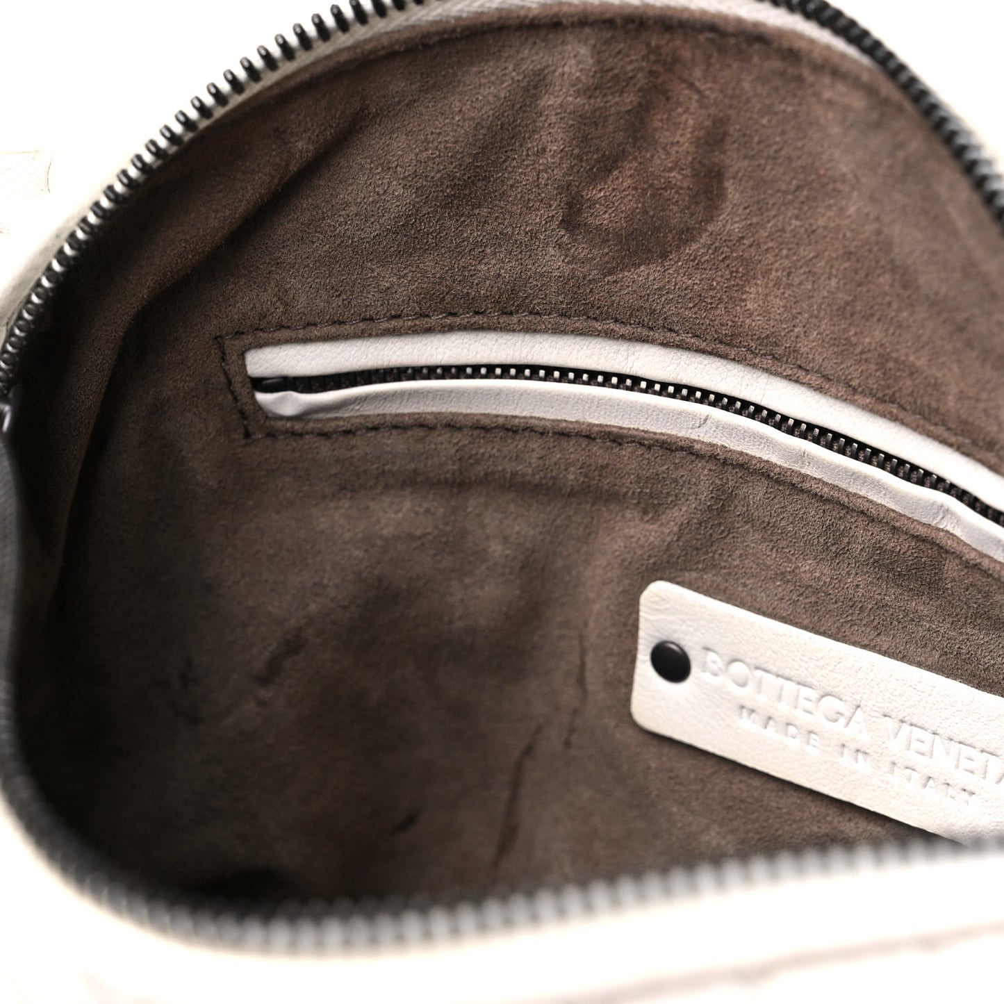 Nappa Intrecciato Nodini Crossbody Messenger White