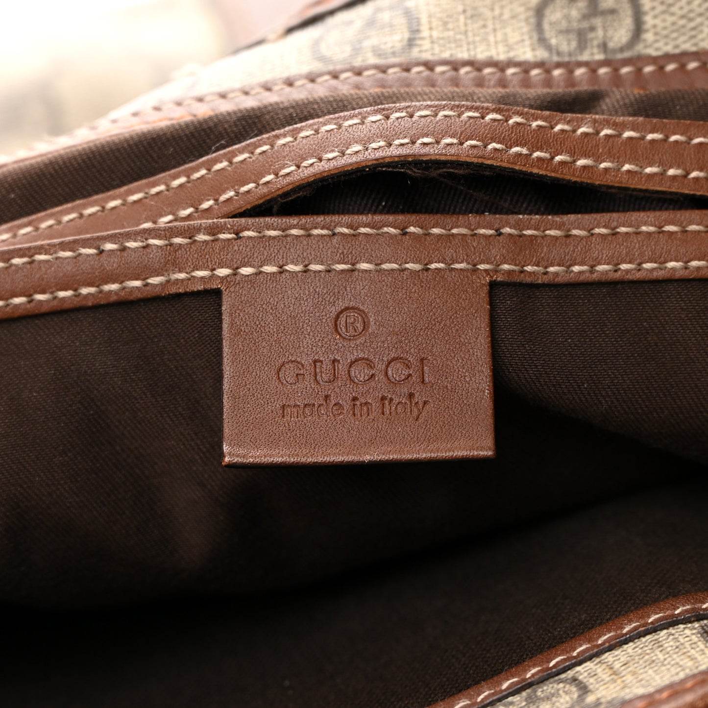 GG Plus Monogram Large Joy Shoulder Bag Brown