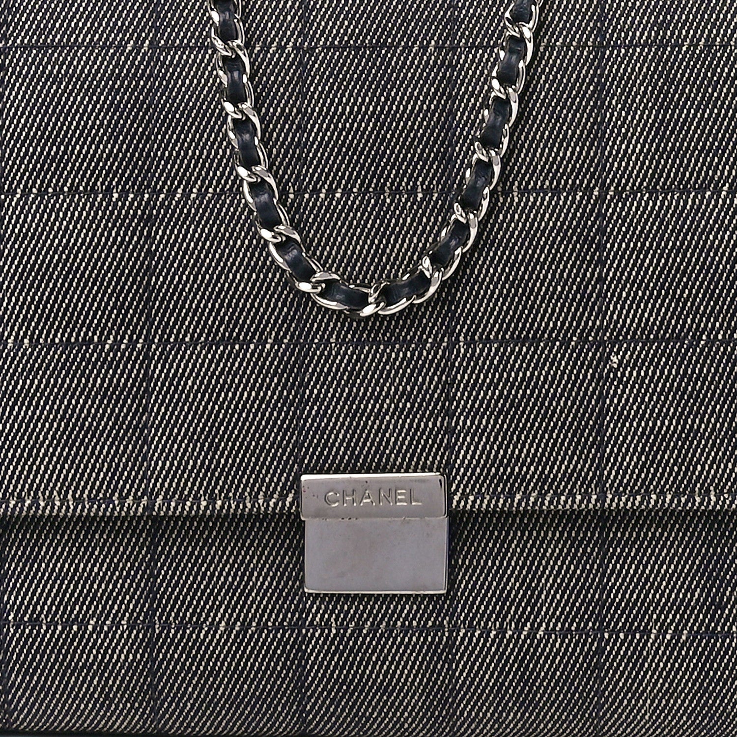 Chanel Denim Chocolate Bar Flap 8 of 12