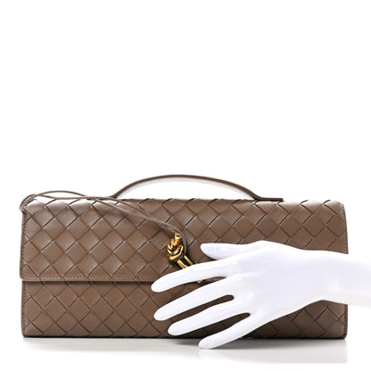 Bottega Veneta Nappa Intrecciato Long Andiamo Top Handle Clutch Pinecone 2 of 7