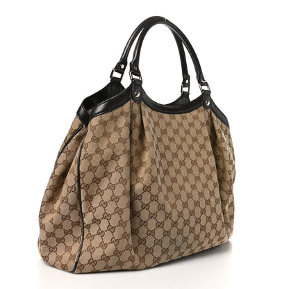 Gucci Monogram Large Sukey Tote Dark Brown 3 of 10