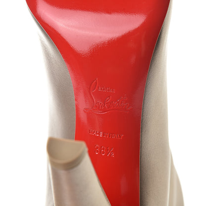 Christian Louboutin Calfskin Opera Marmara Botta 100 Tall Boots 38.5 Colombe 6 of 9