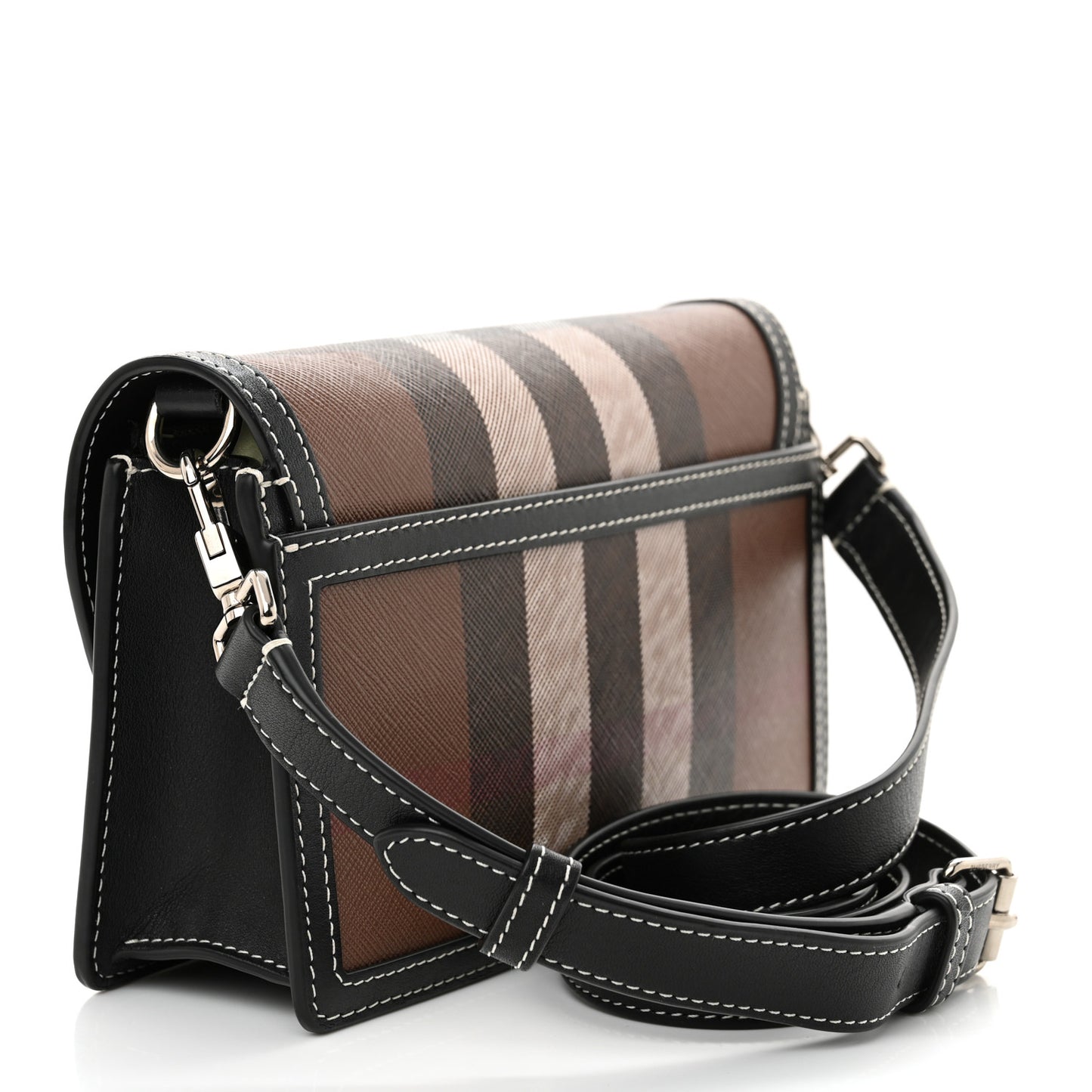 E-Canvas Giant Check Oscar Crossbody Dark Birch