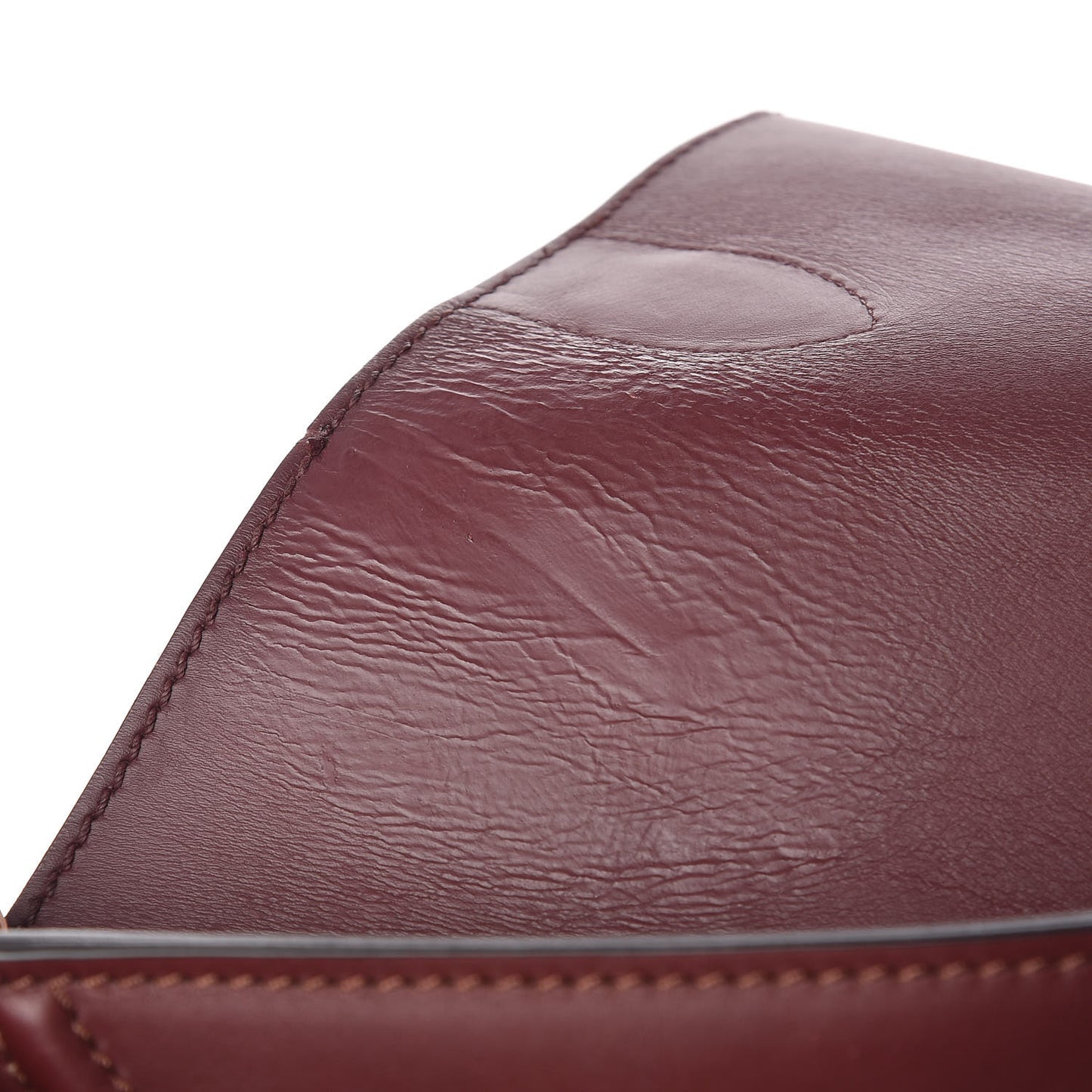 Smooth Calfskin Medium Phantom Luggage Burgundy