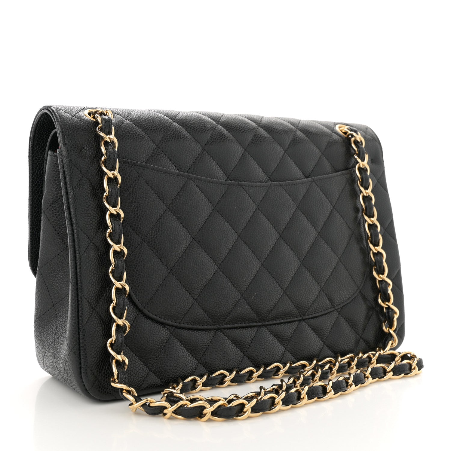 Chanel Caviar Quilted Jumbo Double Flap Black 3 of 12