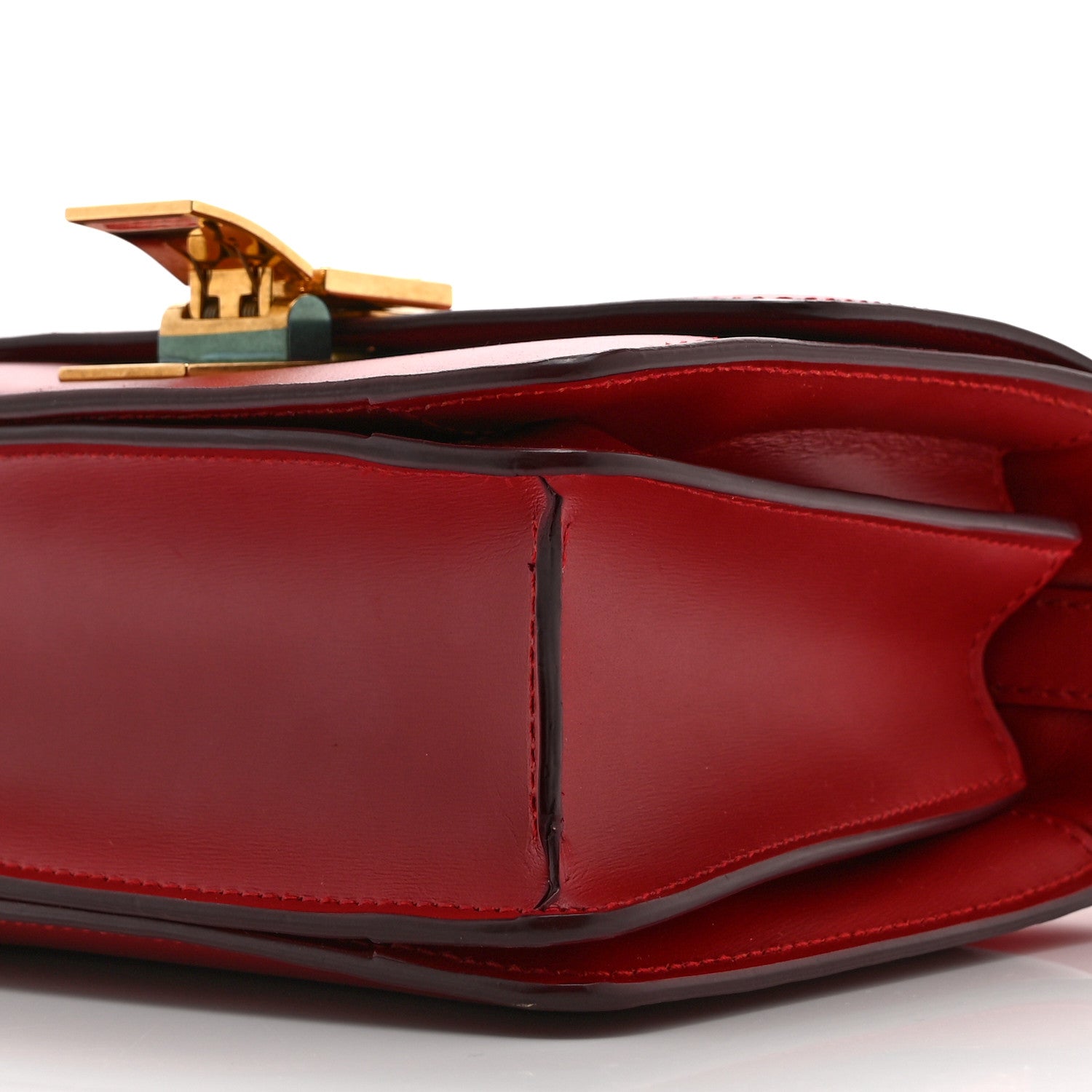 Celine Smooth Calfskin Small Classic Box Flap Bag Red 10 of 10