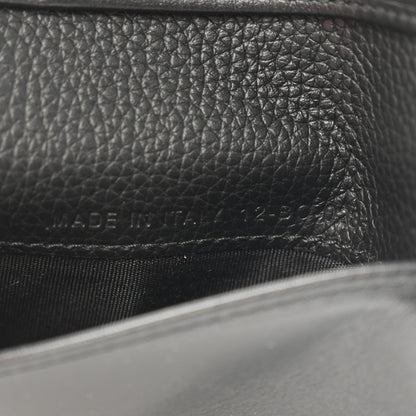 Christian Dior Grained Calfskin Icon Vertical Bifold Card Holder Black 7 of 11