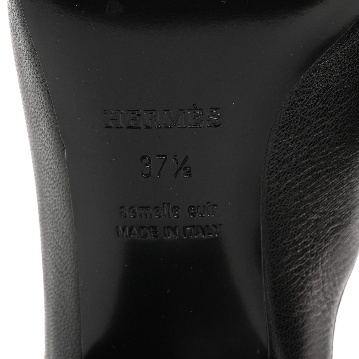 Hermes Goatskin Tuileries Mules 37.5 Black 8 of 9