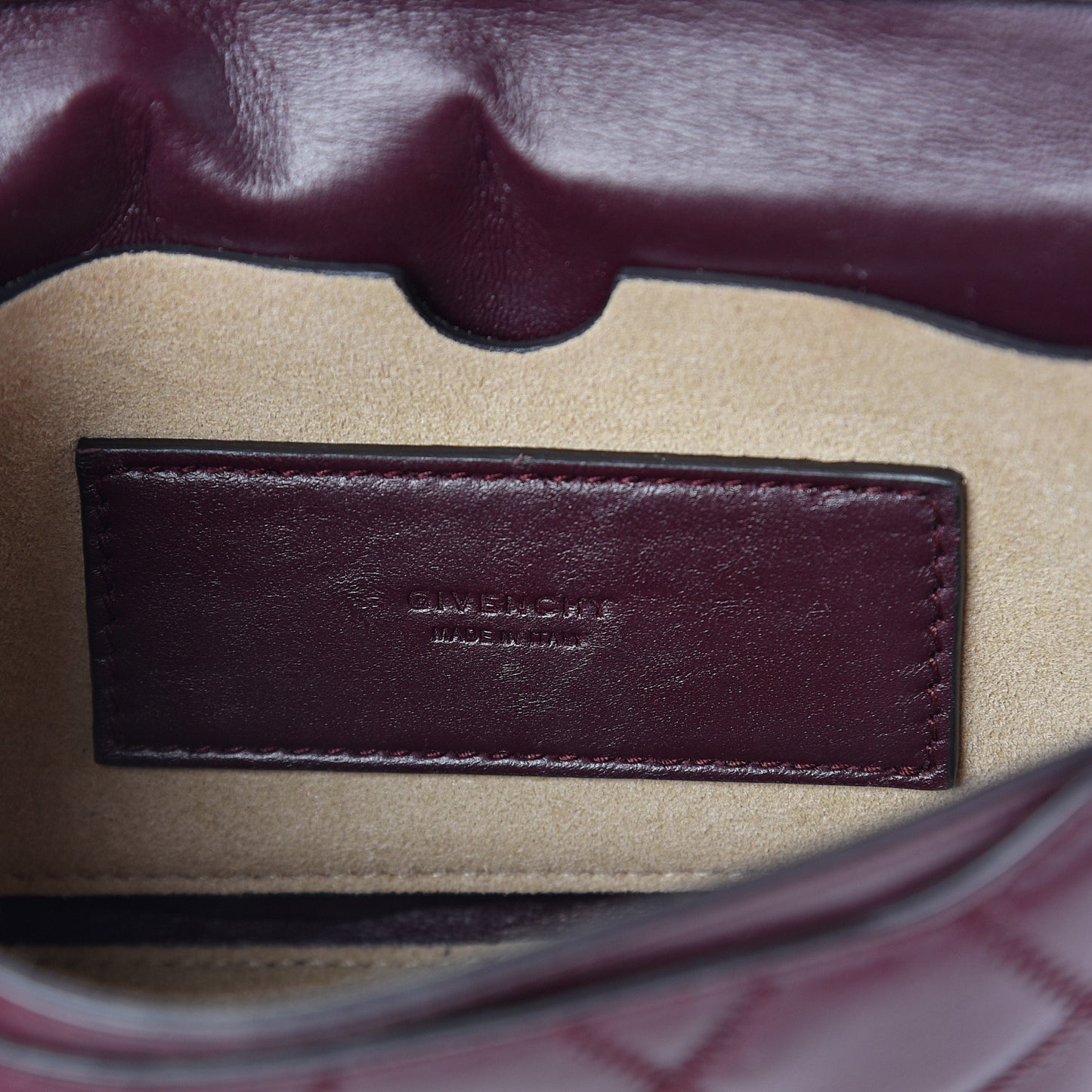 Goatskin Quilted GV3 Mini Pocket Convertible Bag Aubergine