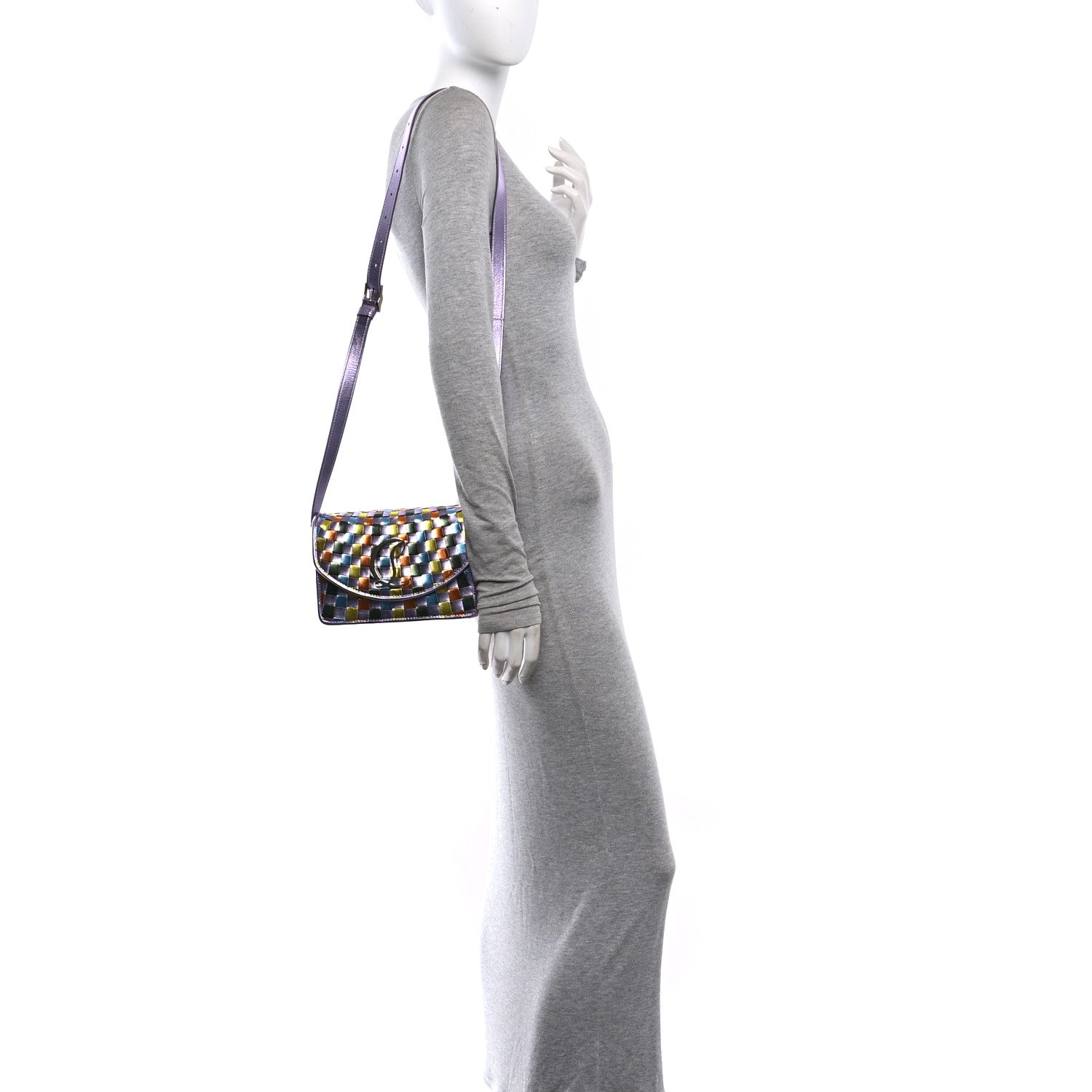 Christian Louboutin Metallic Nappa Loubi54 Crossbody Bag Multicolor 2 of 9