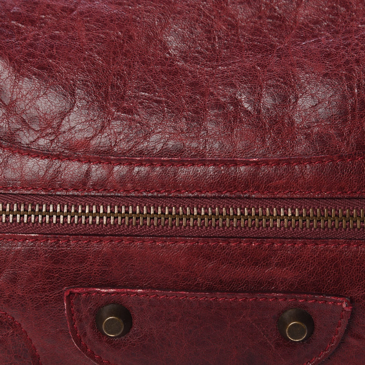 Chevre Classic Hardware Twiggy Rouge Grenat