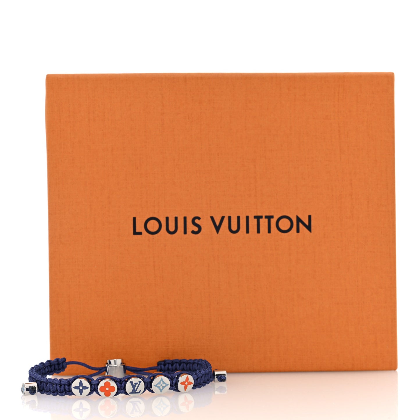 Monogram Colors Braided Bracelet Blue