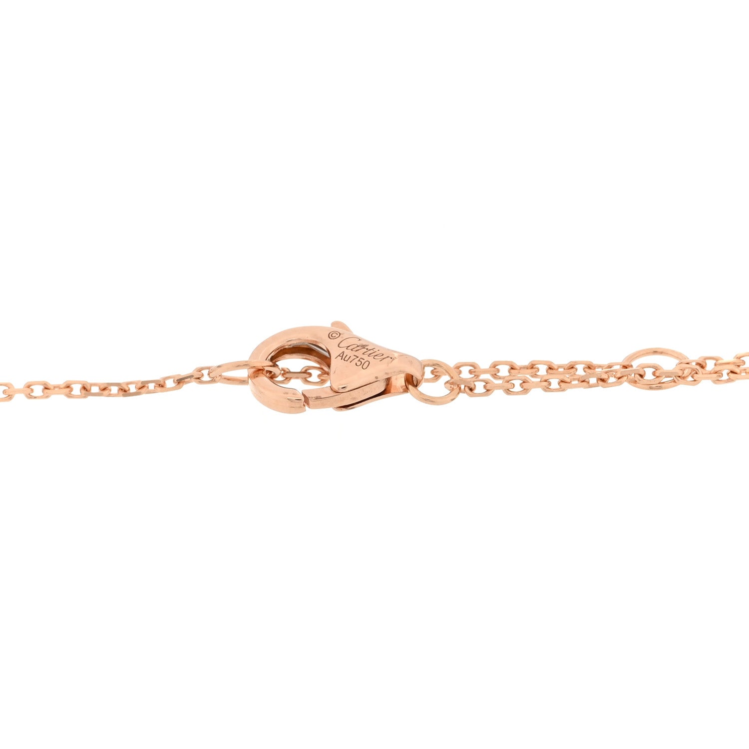 Cartier 18K Pink Yellow White Gold Trinity Bracelet 3 of 4