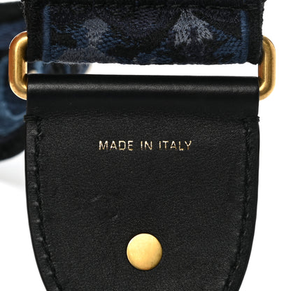 Christian Dior Canvas Embroidered Studded KaleiDiorscopic Adjustable Shoulder Strap Blue 4 of 4