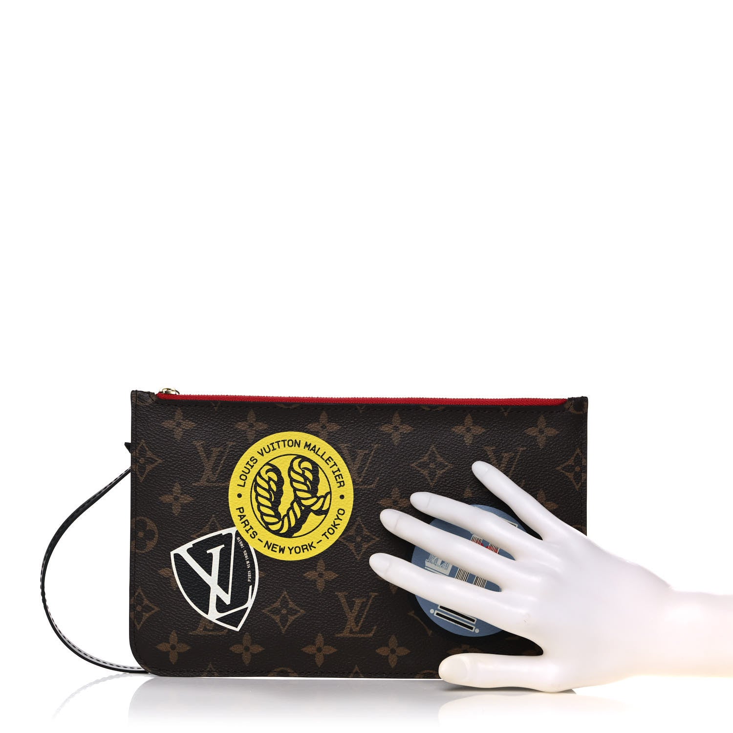 Louis Vuitton Monogram World Tour Neverfull MM GM Pochette 2 of 10