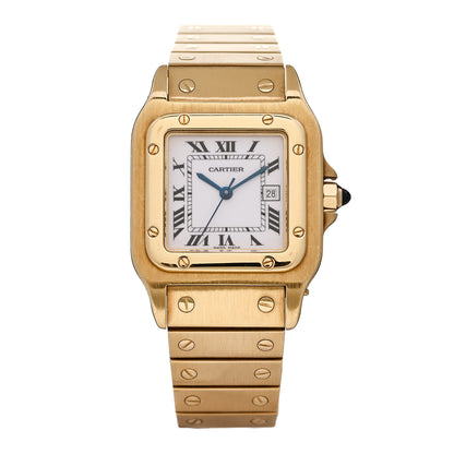 Cartier 18K Yellow Gold 29mm Santos De Cartier Galbee Automatic Watch 1 of 4