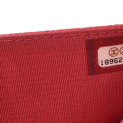 Chanel Caviar Timeless CC Wallet On Chain WOC Red 8 of 14