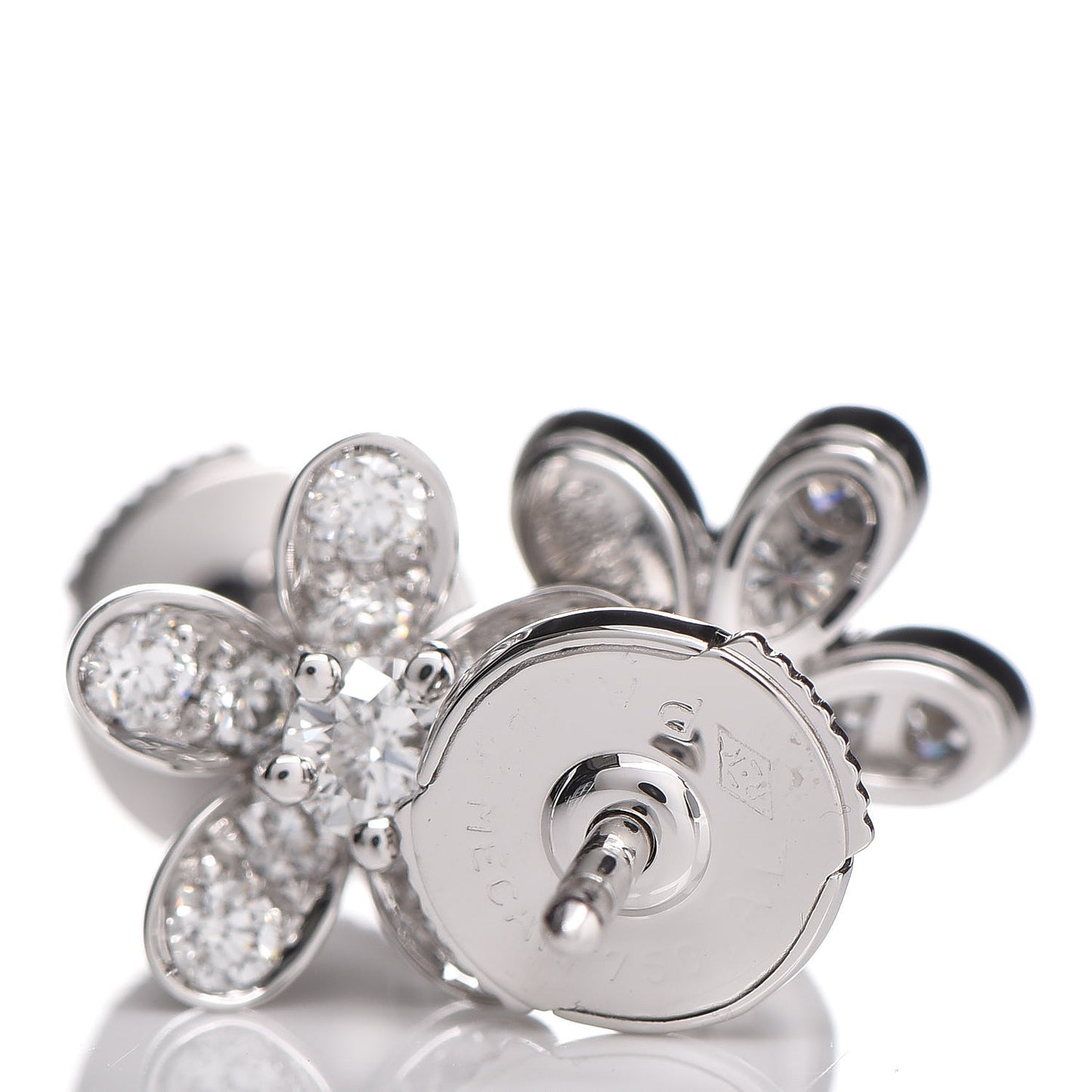 18K White Gold Diamond Socrate Earrings