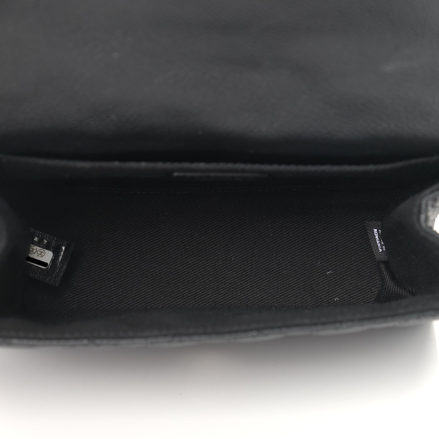 Chanel Grained Calfskin Quilted 2.55 Reissue Flap Belt Bag Clutch Black 5 of 10