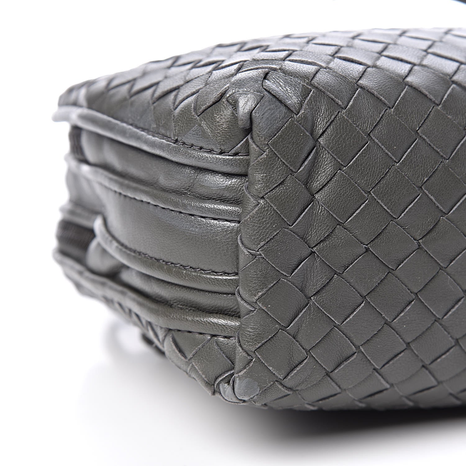 Bottega Veneta Nappa Intrecciato Nodini Crossbody Messenger Light Grey 11 of 16
