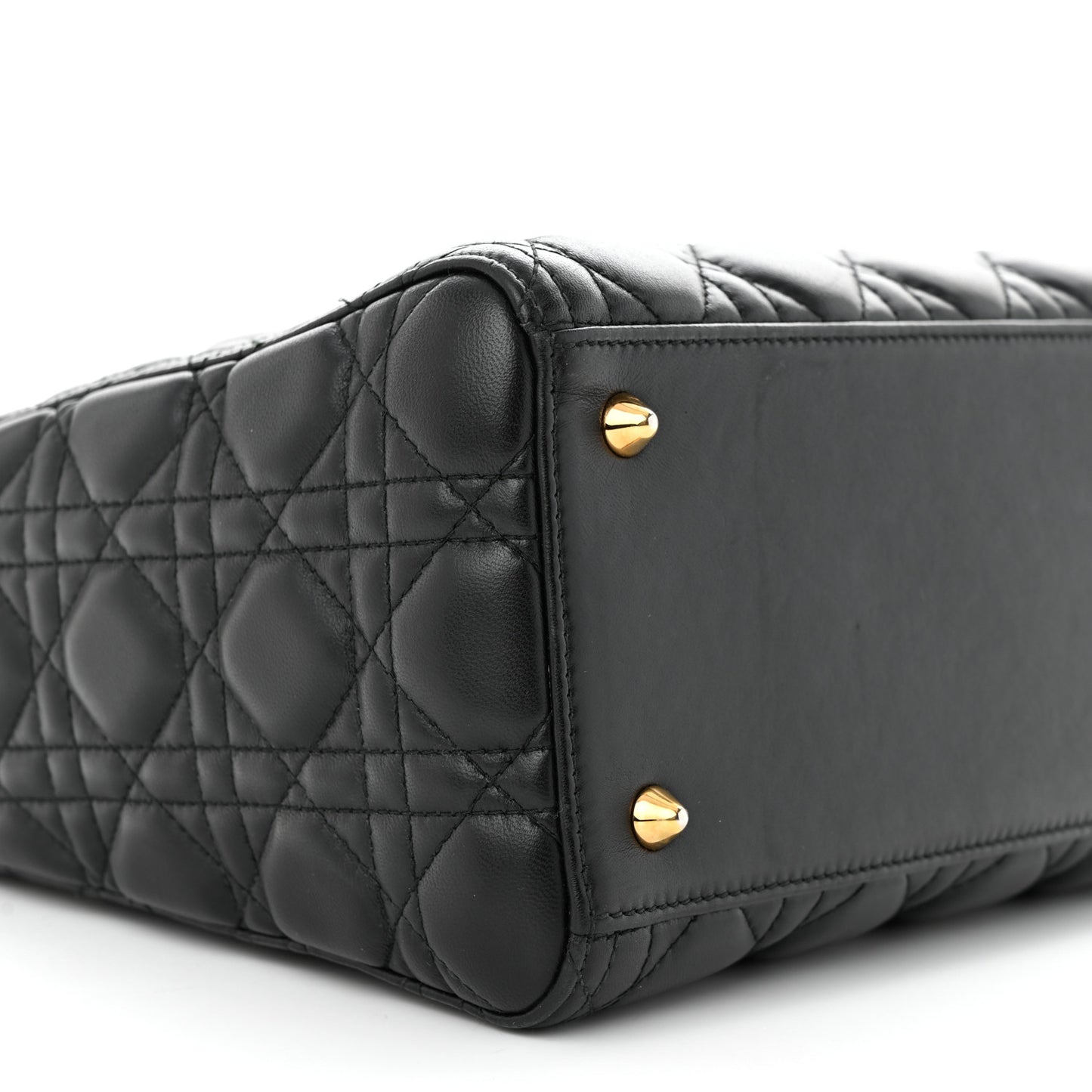 Lambskin Cannage Medium Lady Dior Black