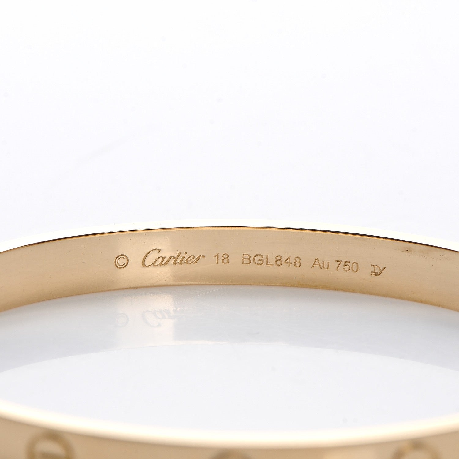 Cartier 18K Yellow Gold LOVE Bracelet 18 4 of 7