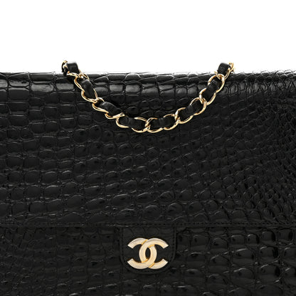 Chanel Shiny Crocodile Small Flap Black 4 of 13