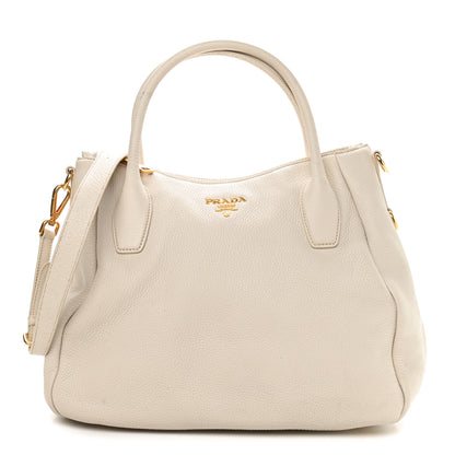 Prada Vitello Daino Tote Talco 1 of 12