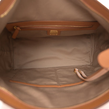 MCM Calfskin Ottomar Monogram Large Klara Hobo Cognac 5 of 9