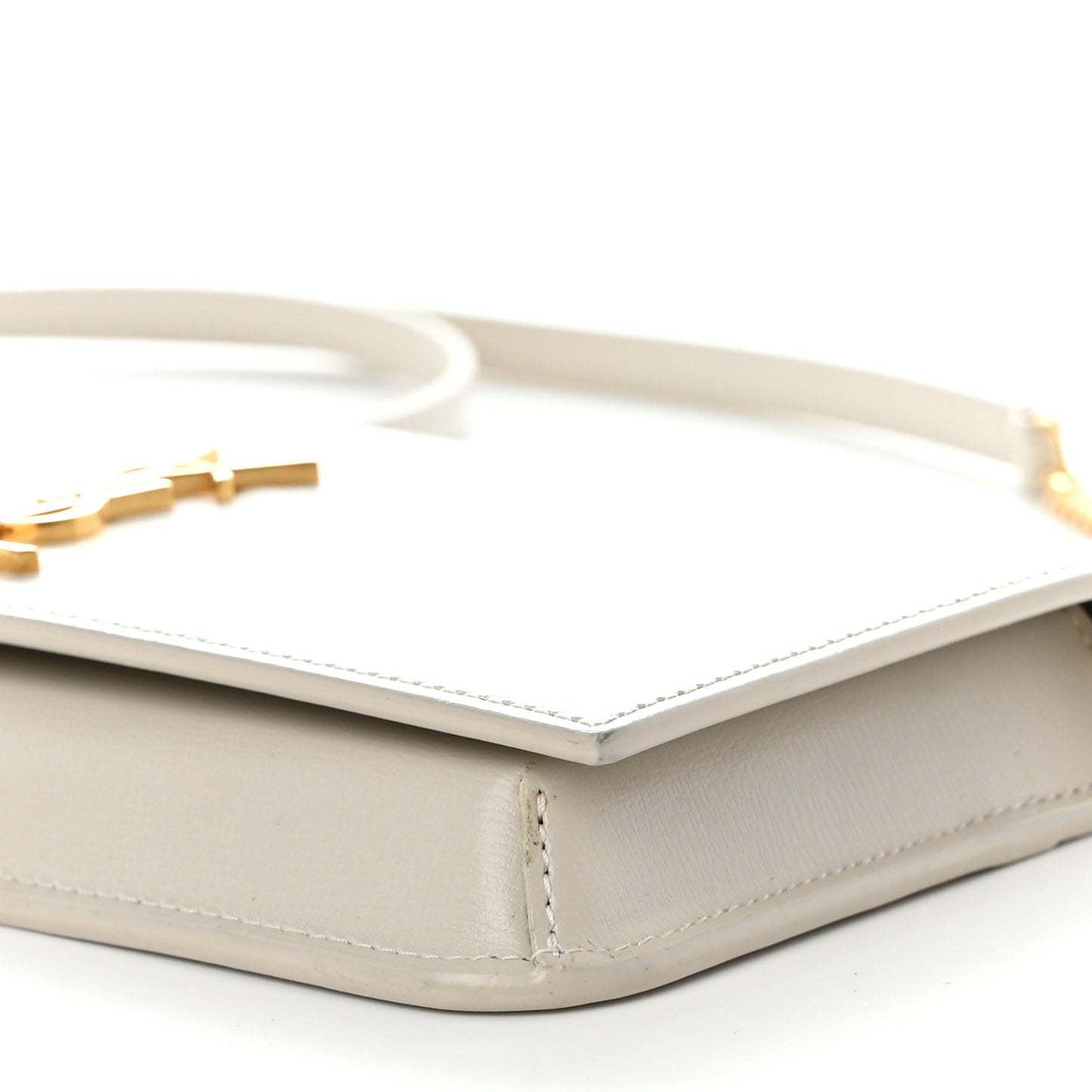 Smooth Calfskin Monogram Phone Holder Crossbody Crema Soft