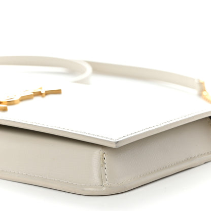 Saint Laurent Smooth Calfskin Monogram Phone Holder Crossbody Crema Soft 10 of 11